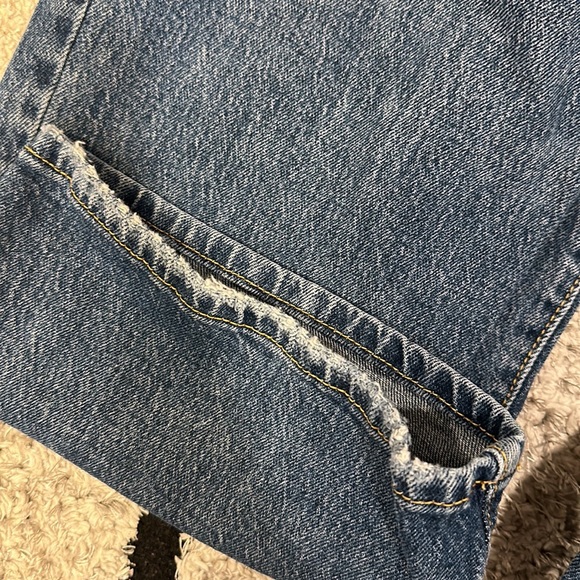 WILD FABLE, HIGHEST RISE BAGGY JEAN, S: 8/29R, BLUE - Picture 4 of 6